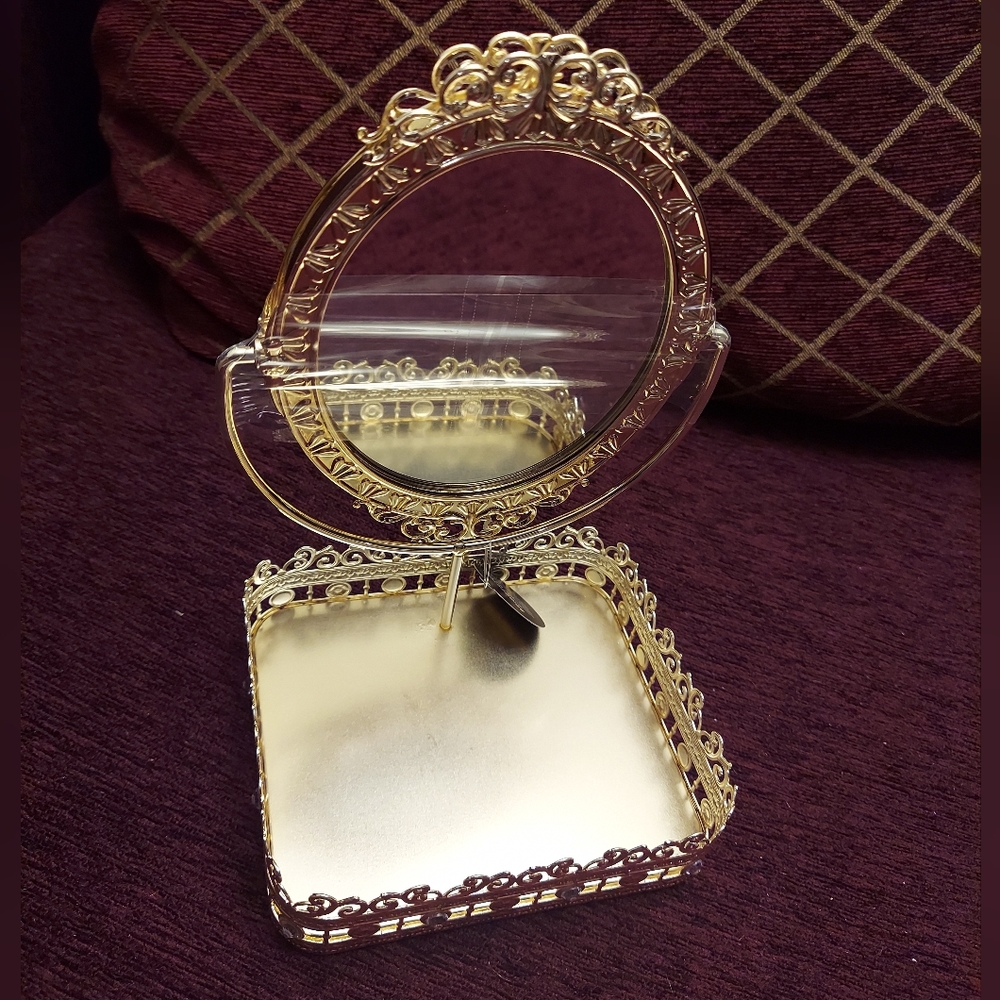 Tilting mirror tray Bridgerton collab by bath and body works